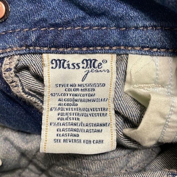 New!! Miss Me Mid-rise Skinny Jeans Size 29 - Picture 12 of 13